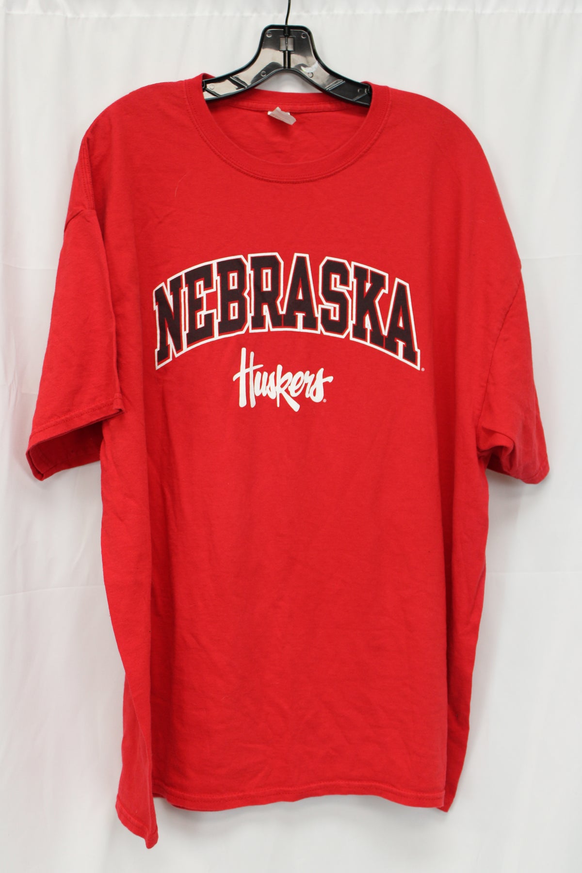 Hanes Nebraska Huskers Short Sleeve Shirt, Red, Men’s XXL