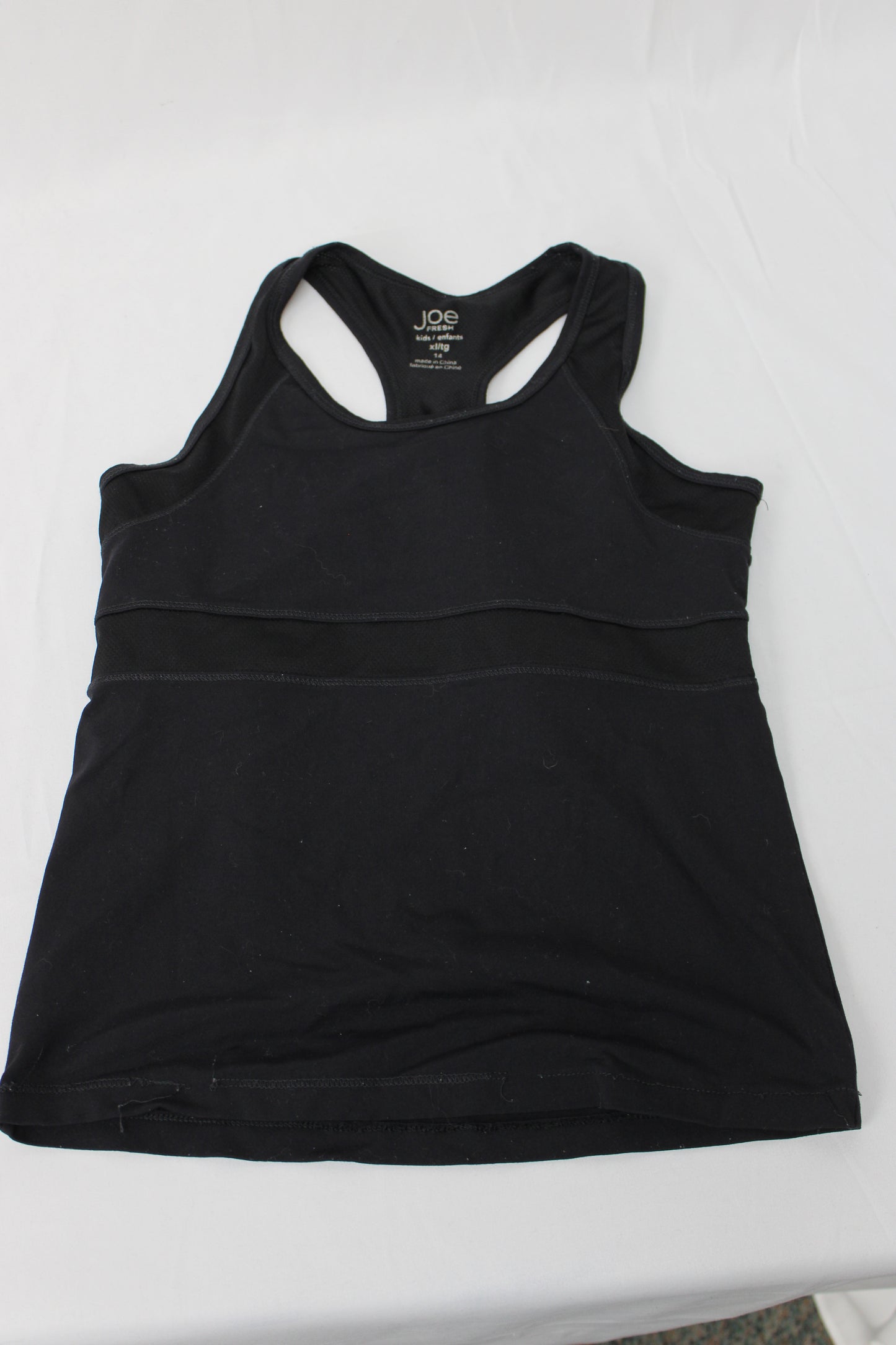 Joe Fresh Black Tank Top, Girls, Youth XL