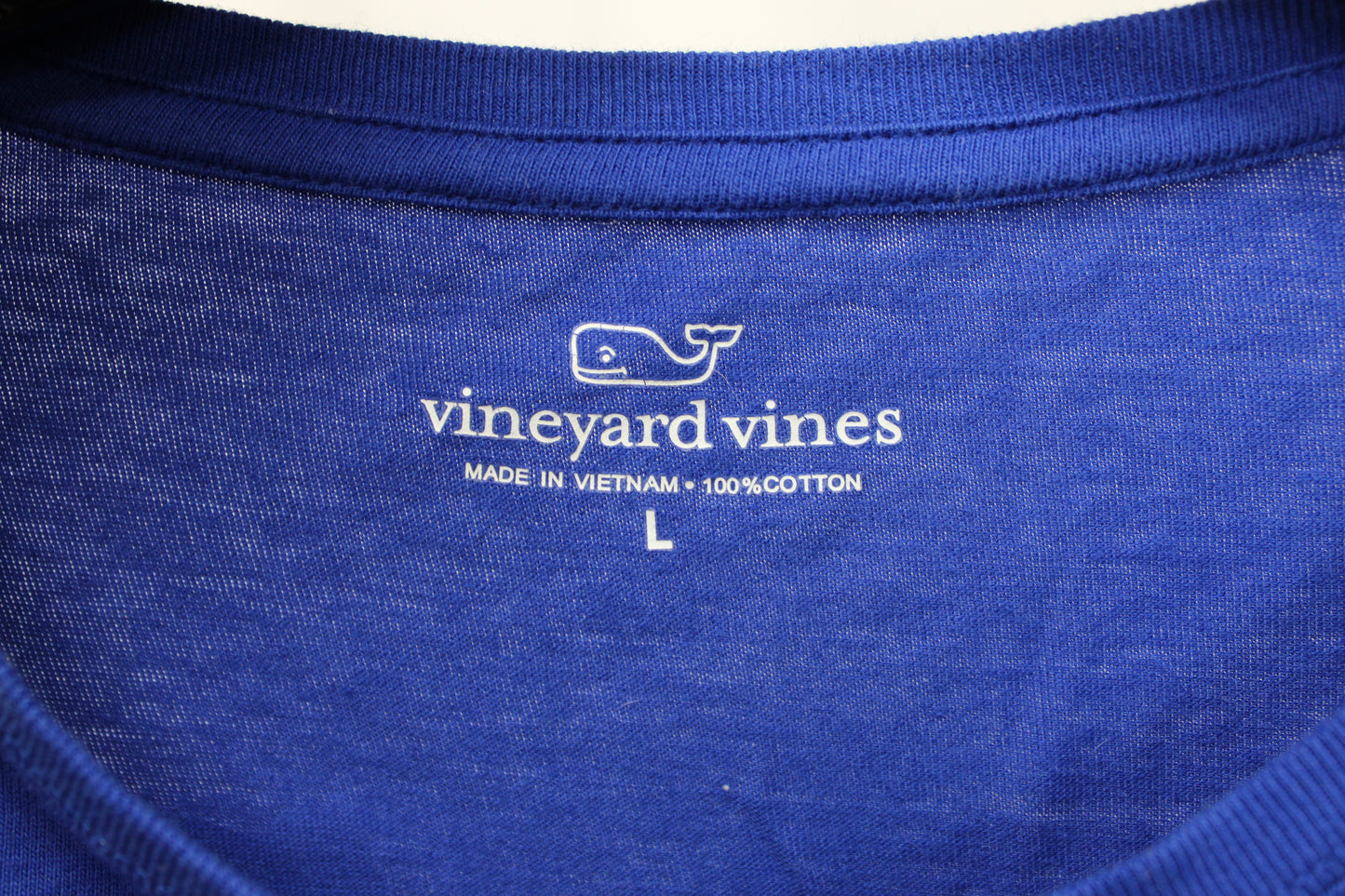 Vineyard Vines Happy Hanukkah Long Sleeve T-Shirt, Blue, Men’s L