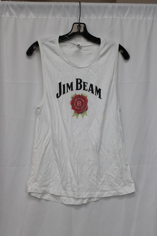 Bella & Canvas Jim Beam Tank Top, White, L