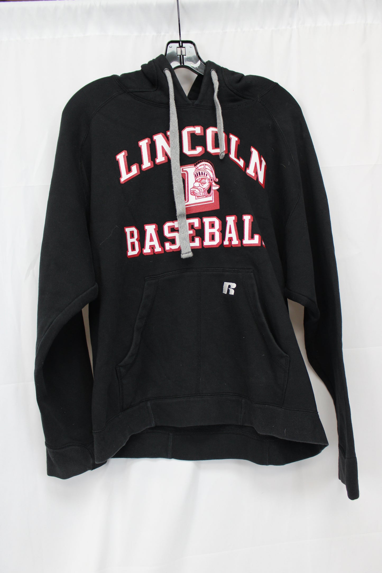 Russell Athletic Lincoln Baseball Hoodie, Black, Men’s M