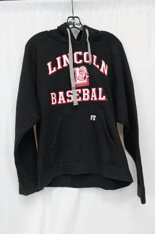 Russell Athletic Lincoln Baseball Hoodie, Black, Men’s M