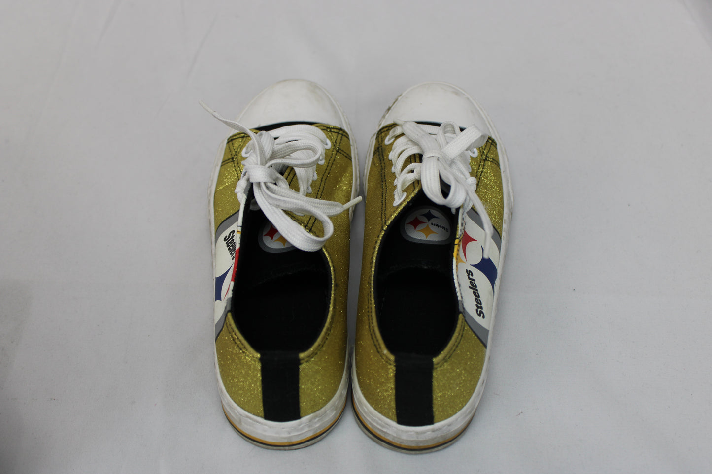 FOCO NFL Steelers Sneaker, Gold, Women’s 10
