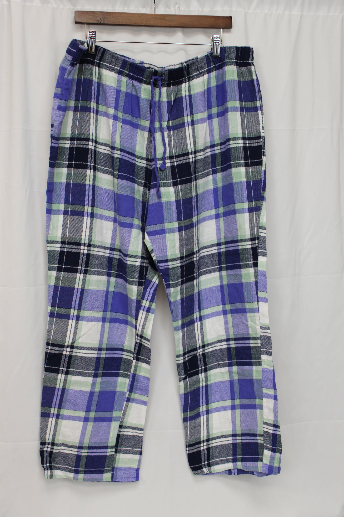 Sonoma Plaid Pajama Pants, Purple/Green, Women’s XXL
