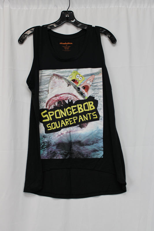 Nickelodeon SpongeBob SquarePants Tank Top, Black, Men’s XL