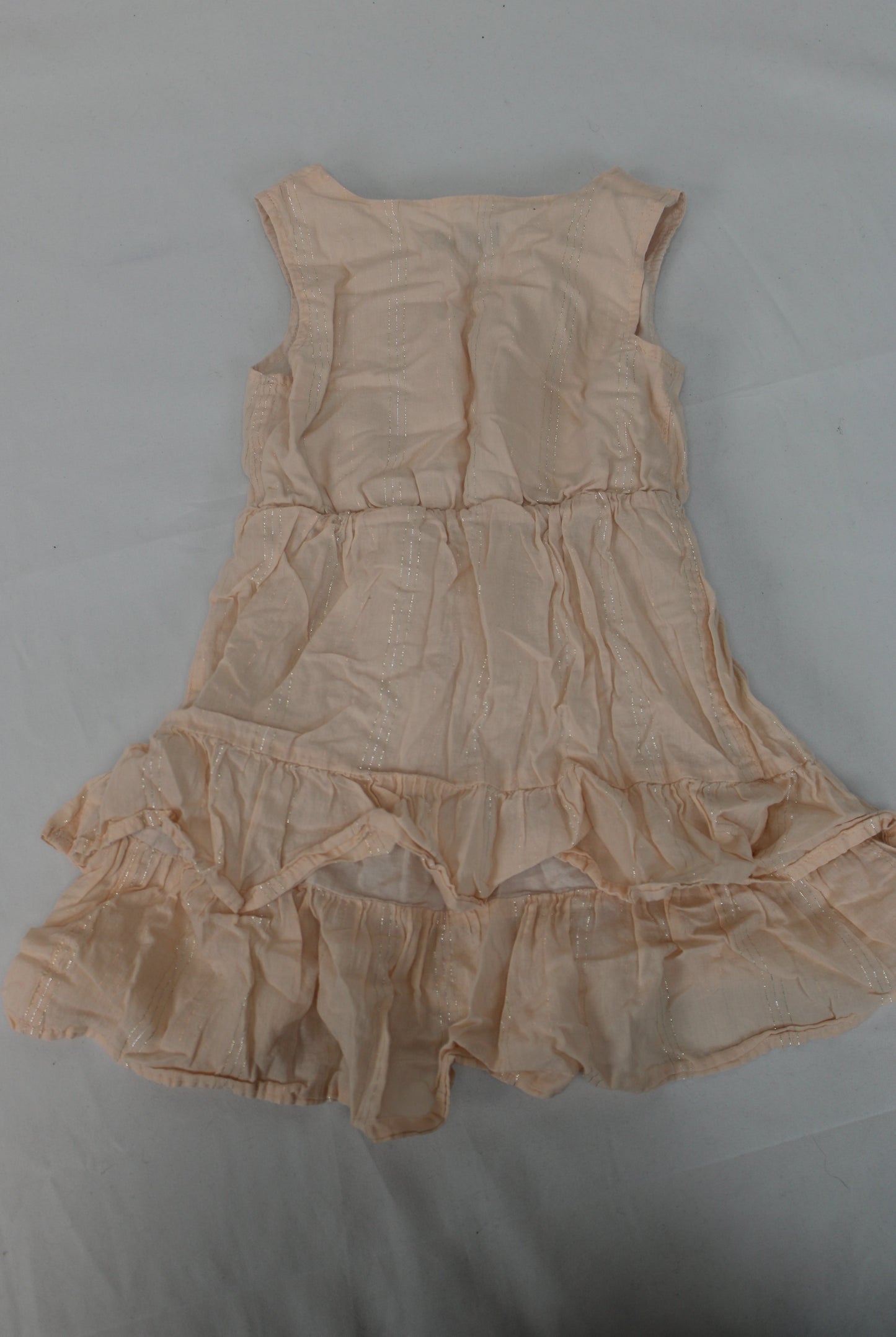 Art Class Button Up Dress, Peach, Girls 2T