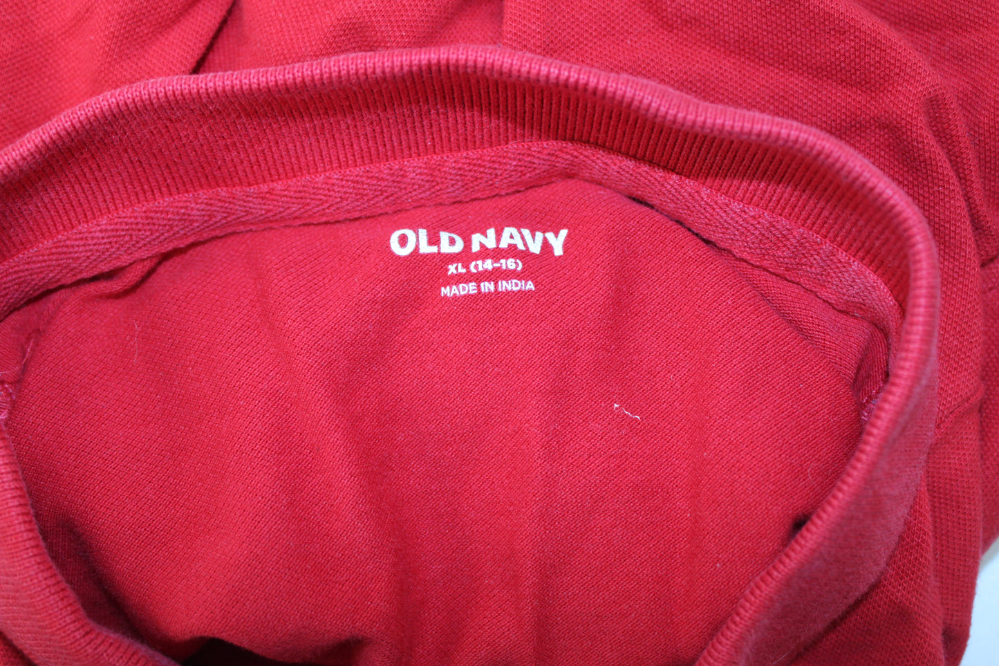 Old Navy Short Sleeve Polo, Red, Youth XL