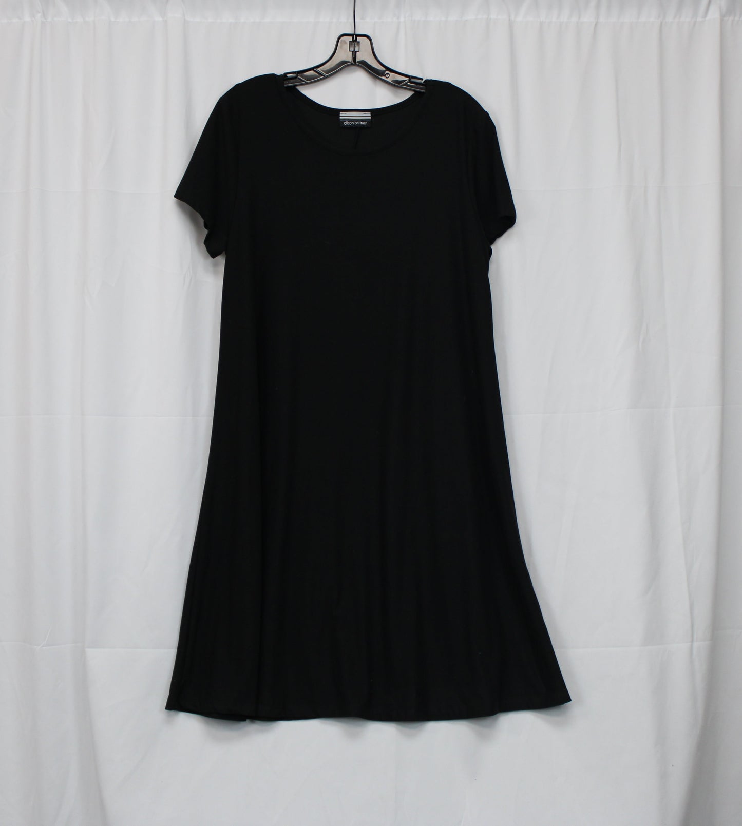 Allison Brittney Short Sleeve Dress, Black, Women’s M