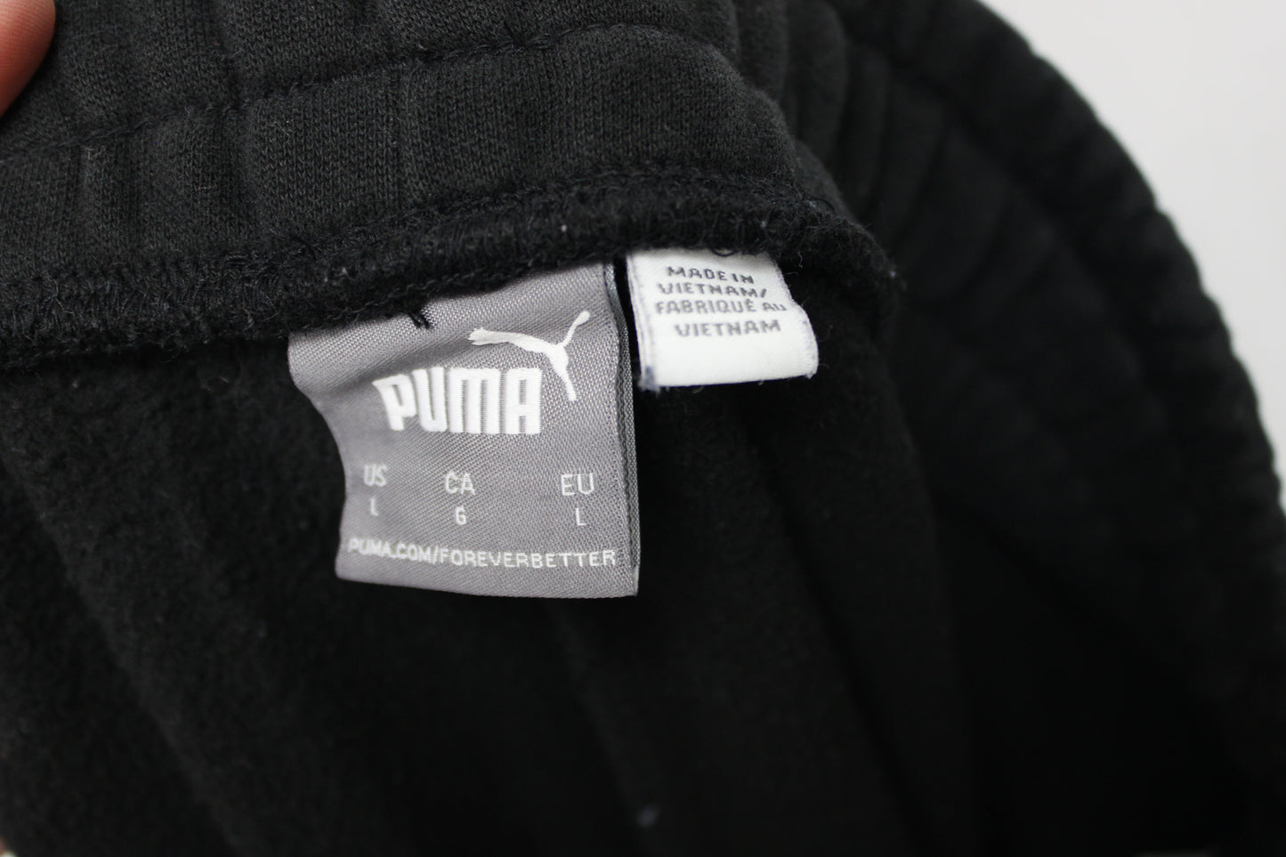 Puma Drawstring Sweatpants, Black, Men’s L