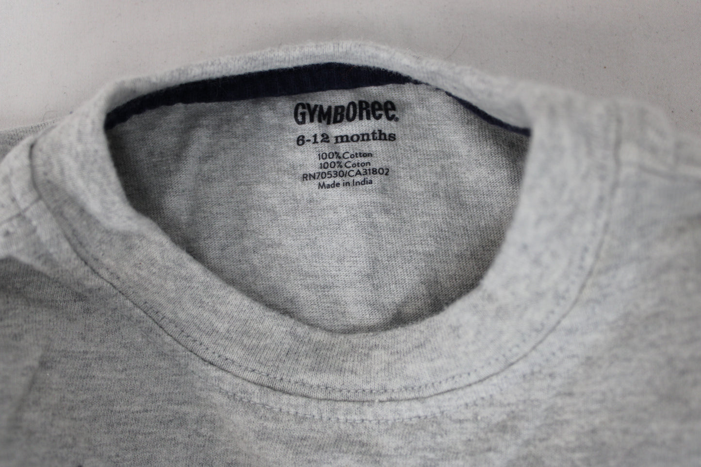 Gymboree Birthday Boy Long Sleeve T-Shirt, Gray, 6-12M