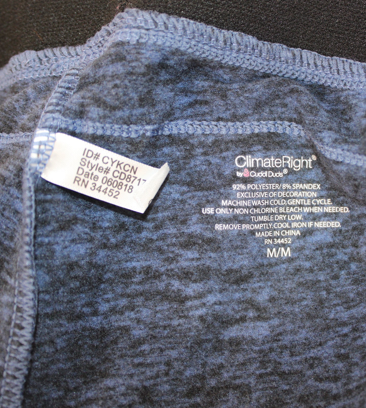 Cuddl duds Climate Right Leggings, Blue, Women’s M