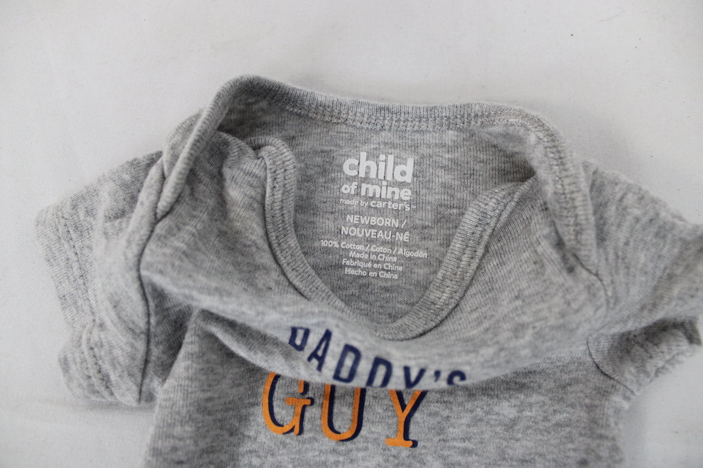 Carter’s Daddy’s Little Cool Guy Onesie, Gray, NB