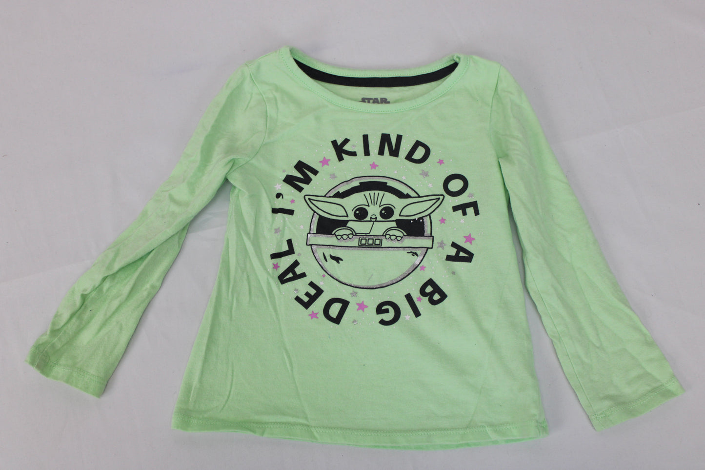Star Wars I’m Kind of a Big Deal Long Sleeve T-Shirt, Green, Boys 3T