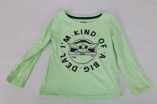 Star Wars I’m Kind of a Big Deal Long Sleeve T-Shirt, Green, Boys 3T