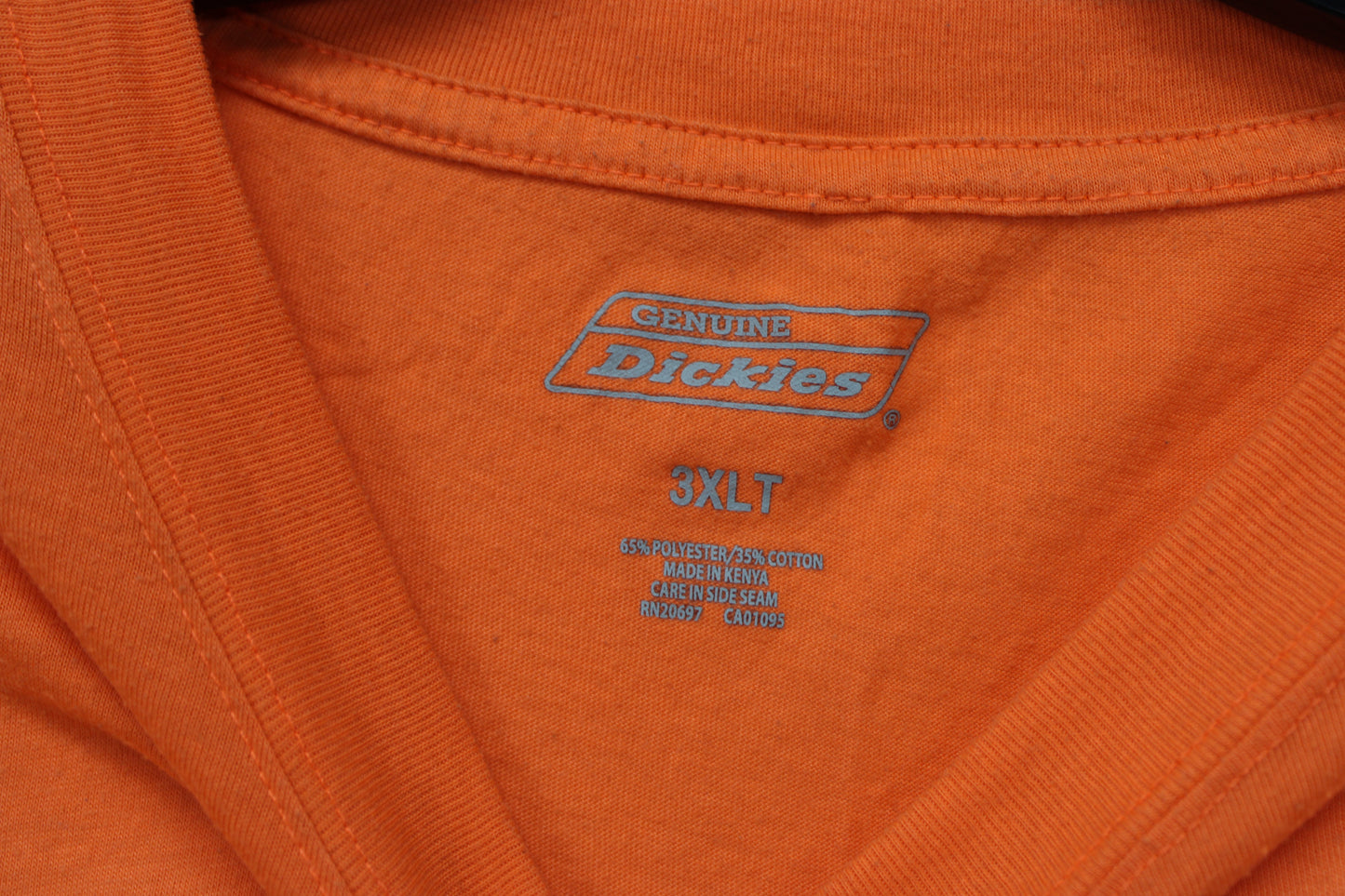Dickies T-Shirt, Orange, XXL Tall