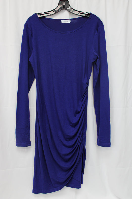 Coolmee Long Sleeve Body-con Dress, Blue, Women’s M