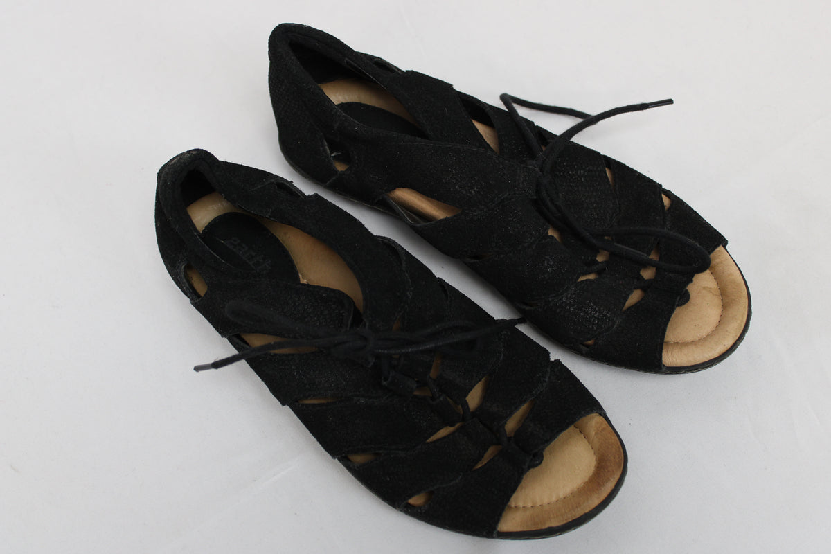 Earth Sandals, Black, Women’s 9