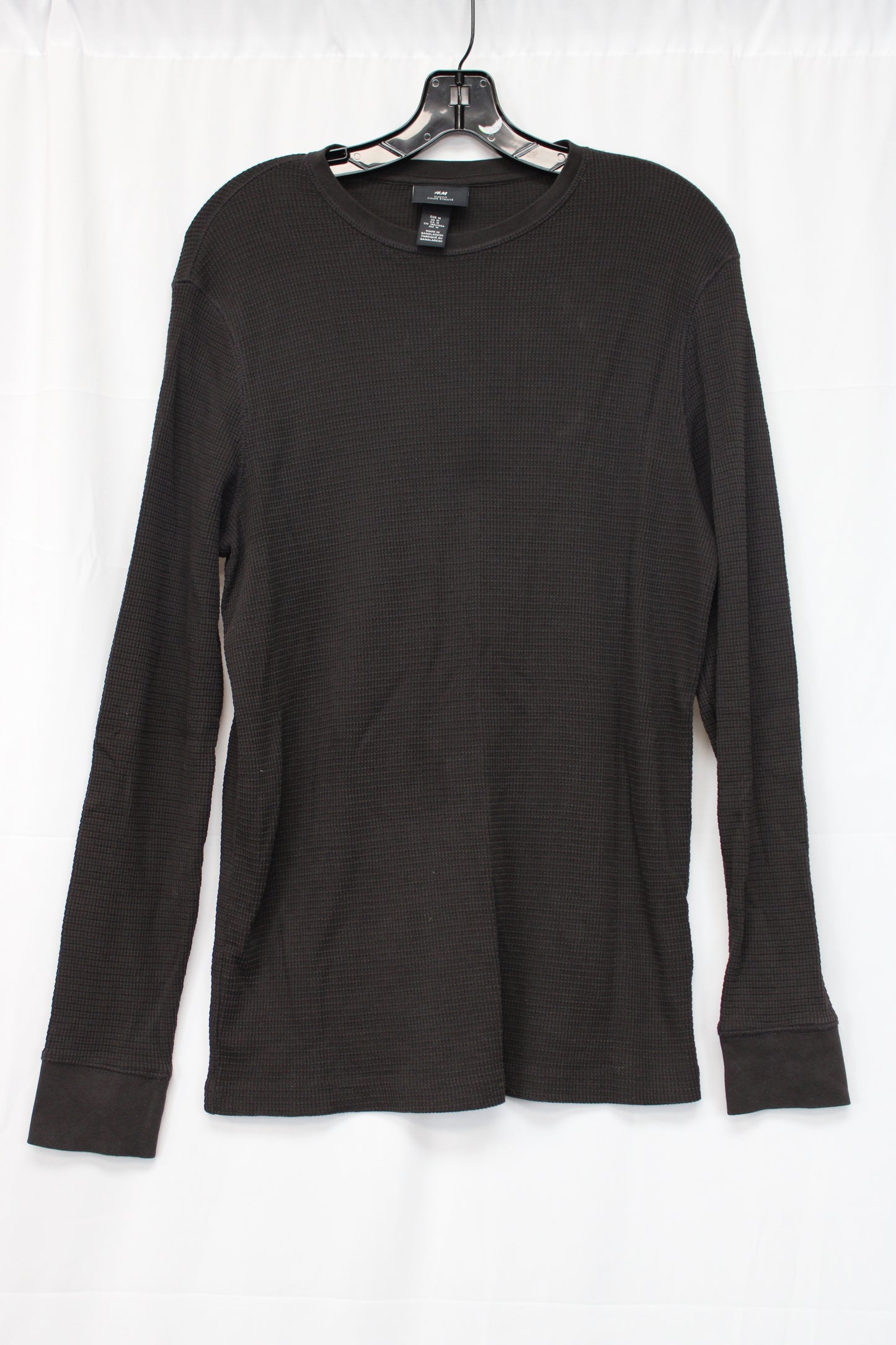 H&M Long Sleeve Thermal T-Shirt, Brown, Men’s M