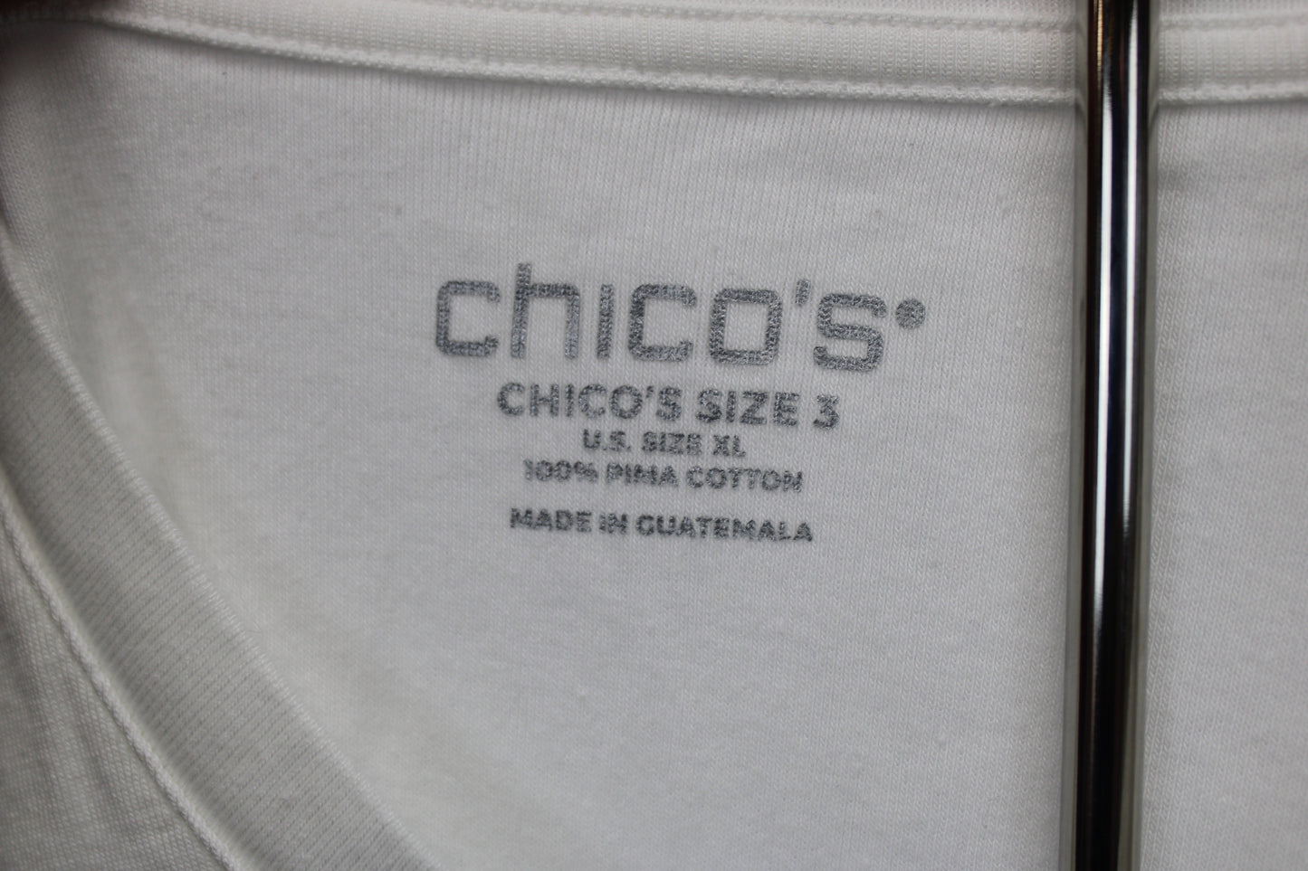 Chico’s Everyday Short Sleeve T-Shirt, White, Women’s S