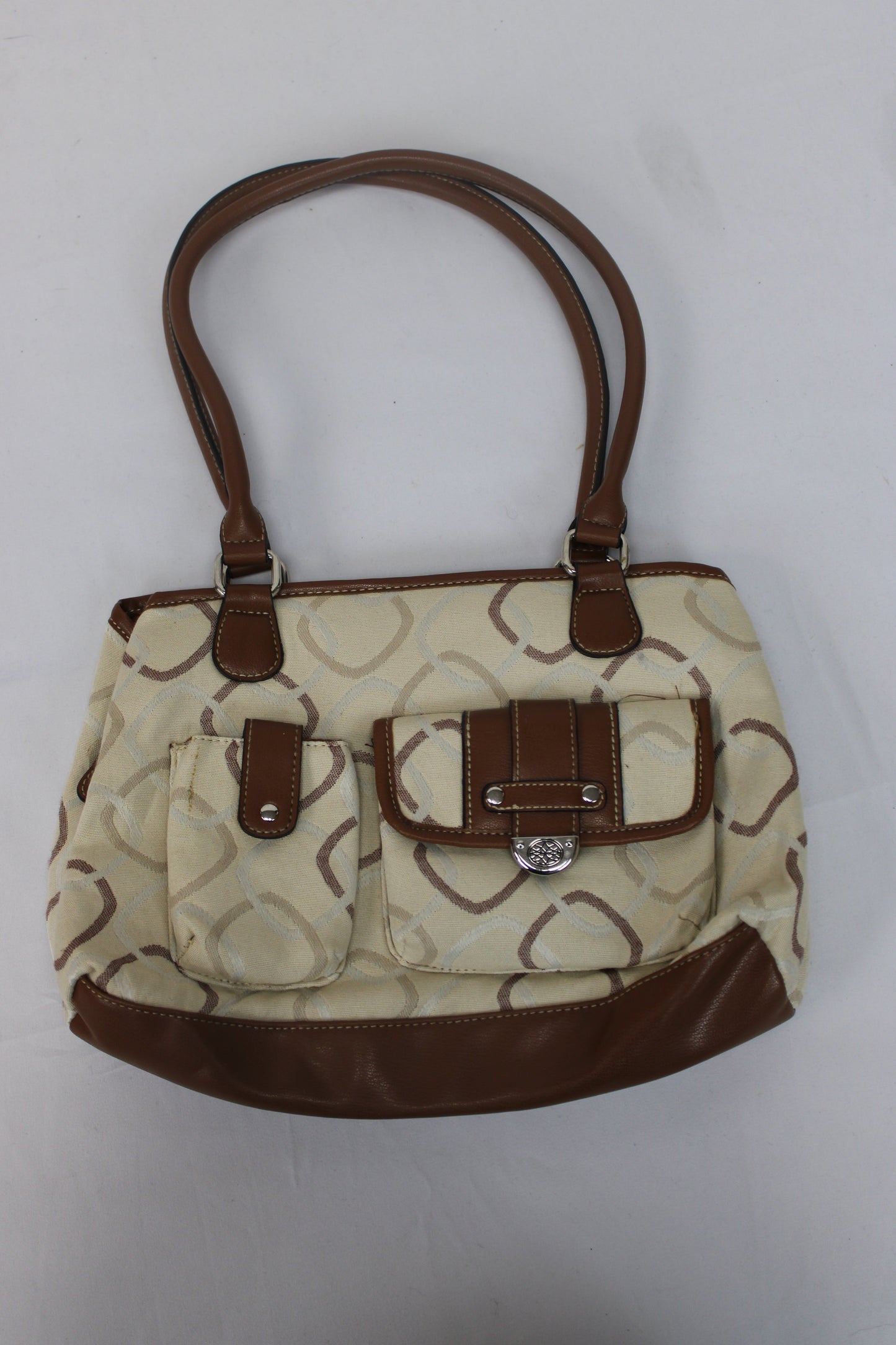 Vintage Monogram Pattern Shoulder Bag