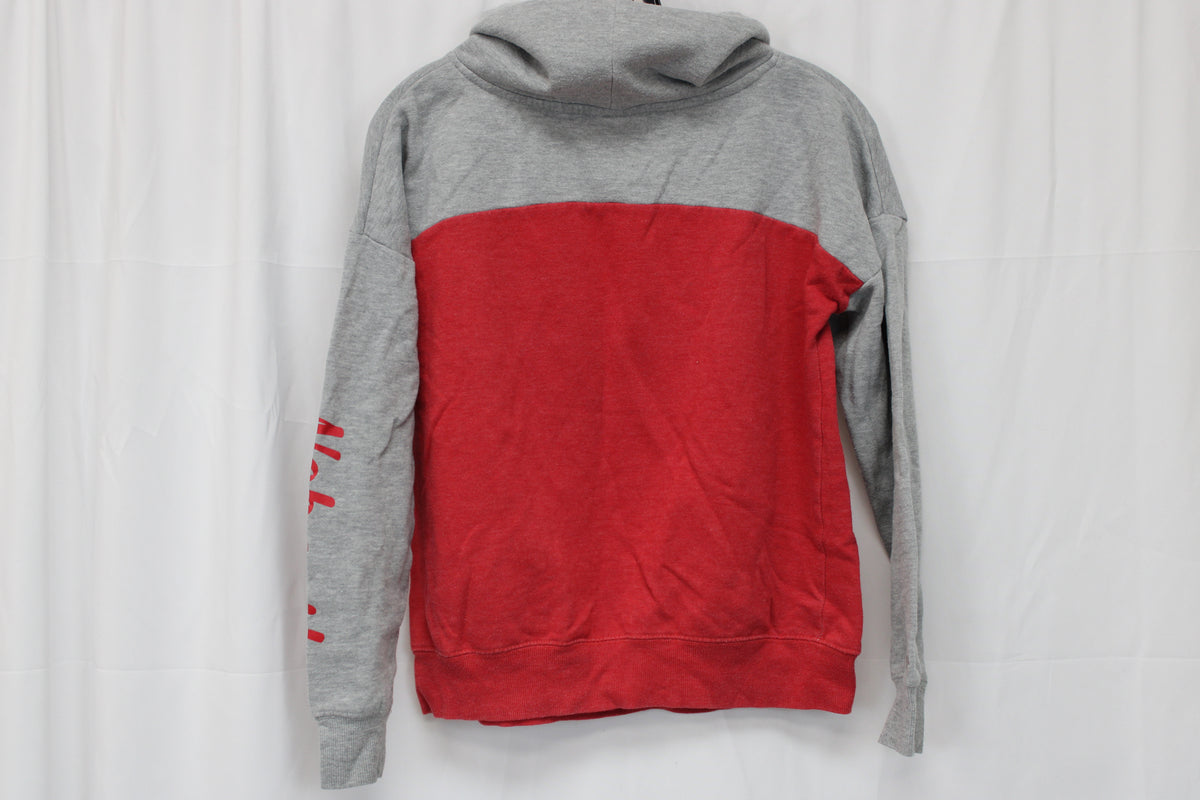 Colosseum Nebraska Hoodie, Gray/Red, Women’s S