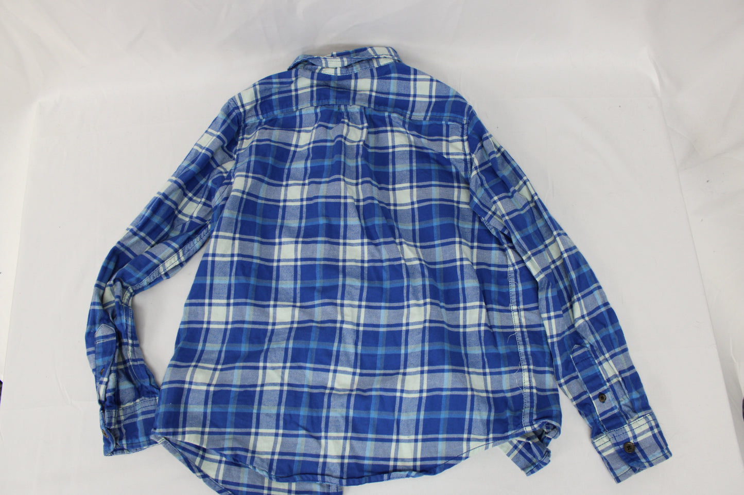 Cat & Jack Flannel Shirt, Blue, Youth M