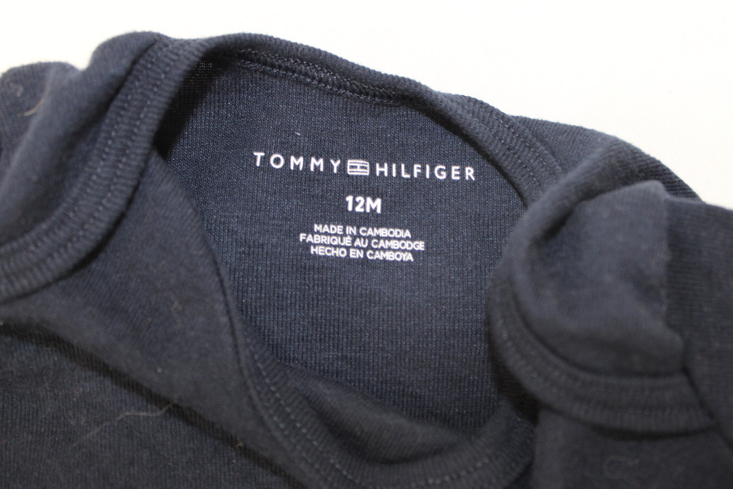 Tommy Hilfiger Onesie, Navy, Infants 12M