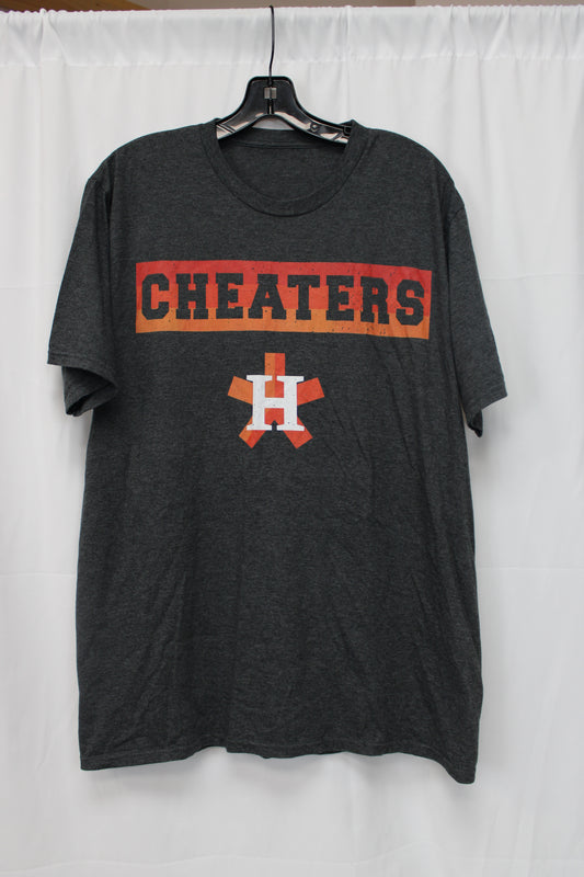 CHEATERS Short Sleeve T-Shirt, Gray, Men’s XL