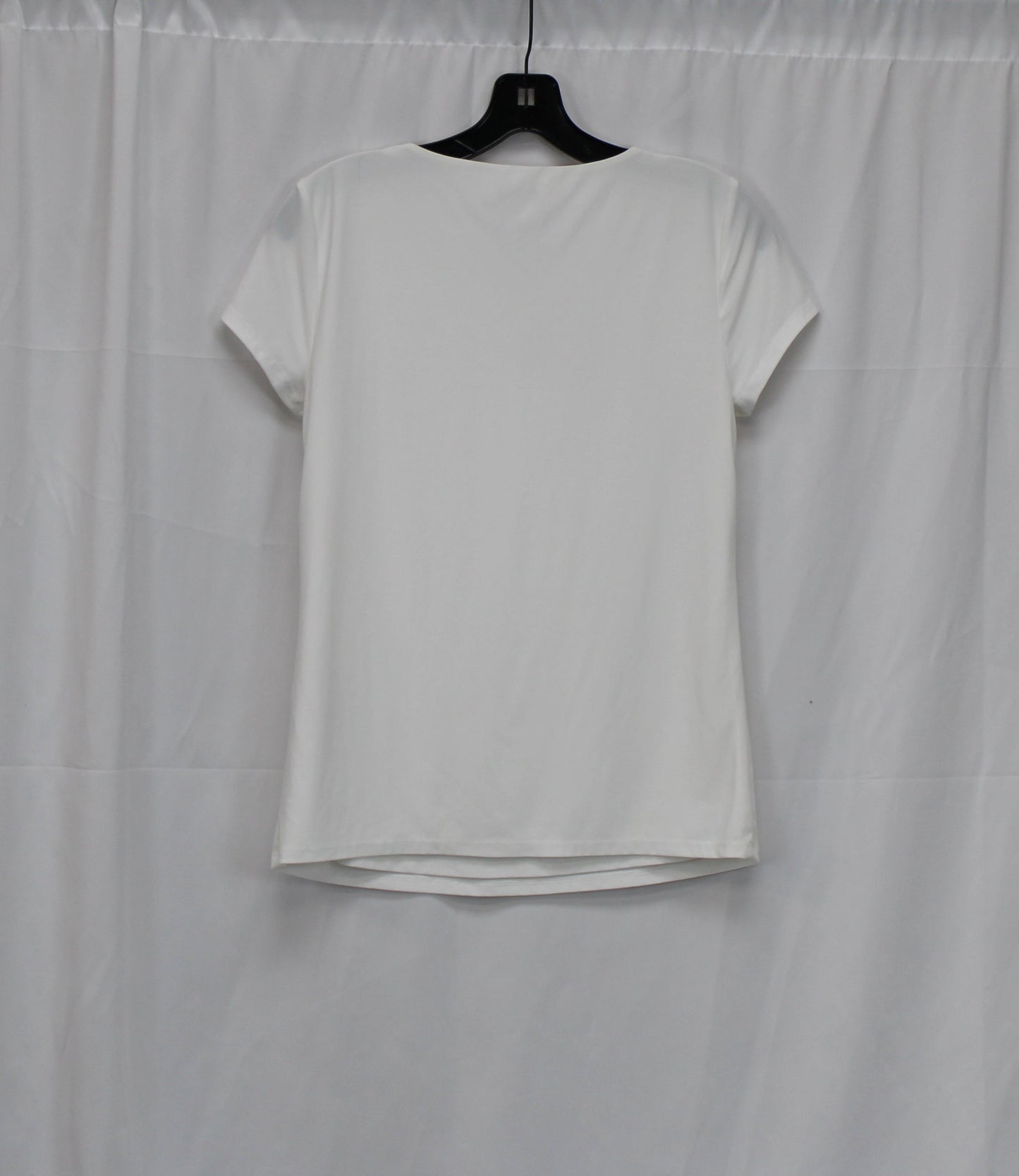 White House Black Market Short Sleeve Blouse, White, Women’s S