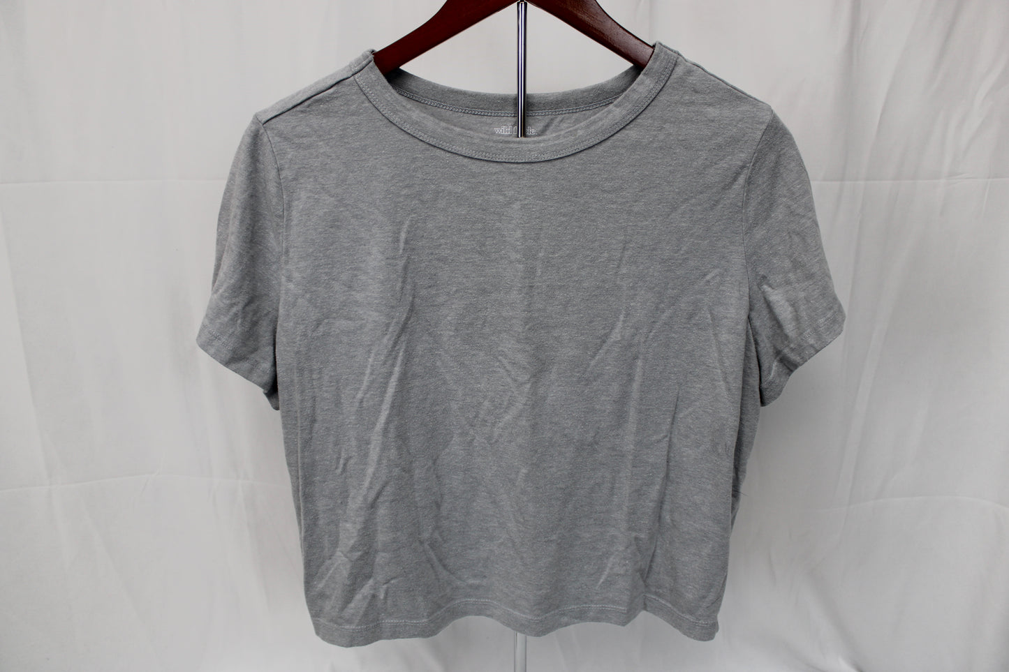 Wild Fable Cropped T-Shirt, Gray, Women’s XXL
