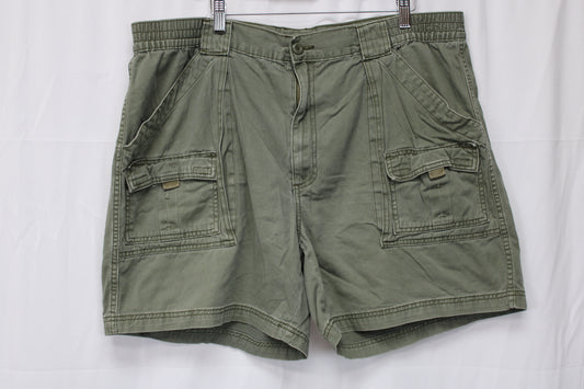 St John’s Bay Cargo Shorts, Green, Women’s 42