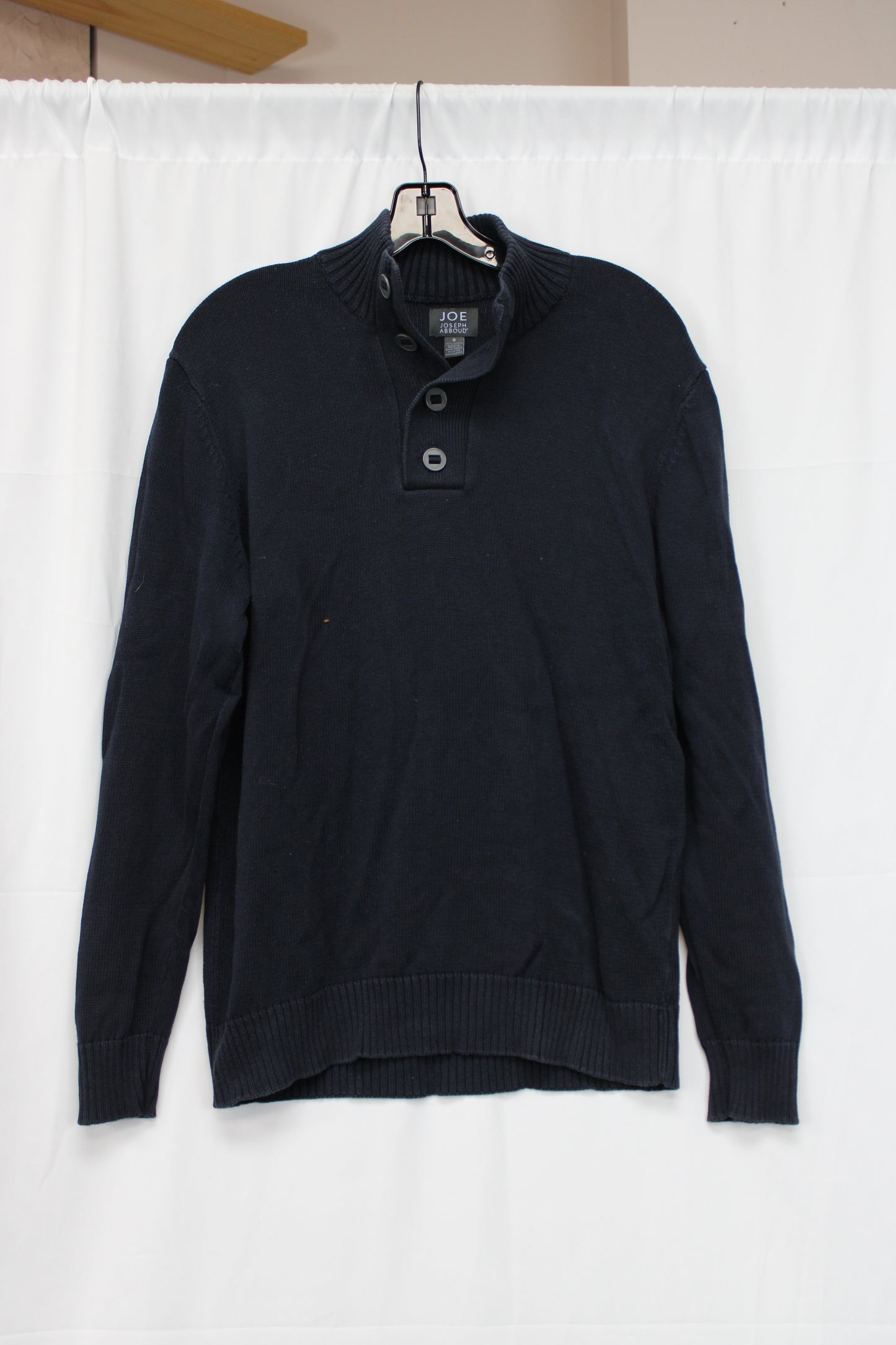 Jospeh Abboud Long Sleeve Sweater, Black, Men’s S