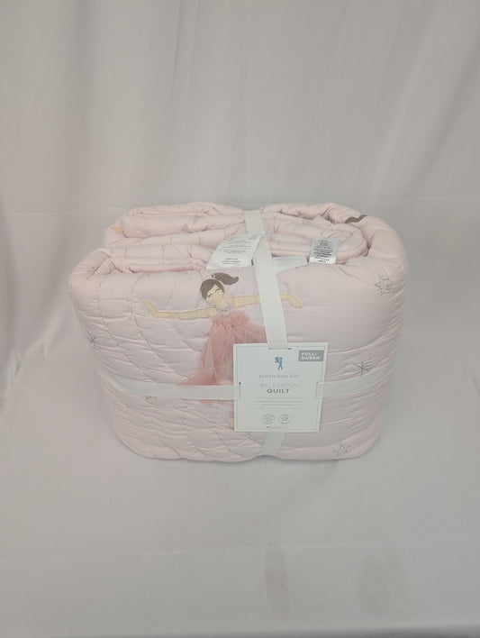 Pottery Barn full/queen ballerina quilt, NWT