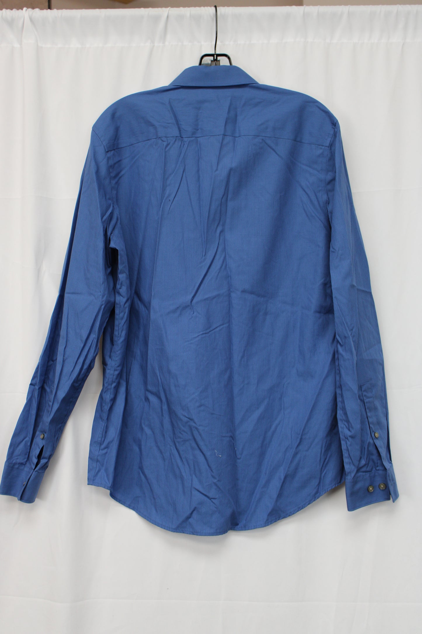 Calvin Klein Infinite Cool Long Sleeve Button Up Shirt, Blue, Men’s M