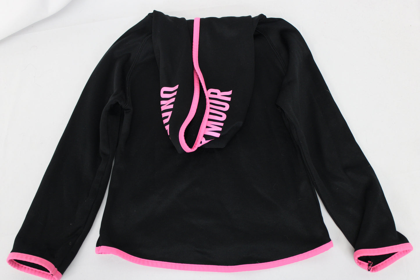 Under Armor Hoodie, Black/Pink, Girls 6
