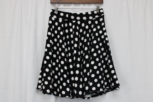 Urban Coco Polka Dot Skirt, Black/White, Women’s L