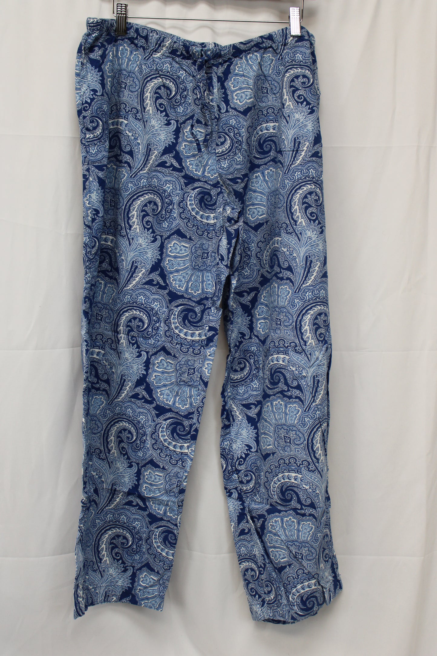 Ralph Lauren Long Sleeve Pajama Set, Blue, Women’s L