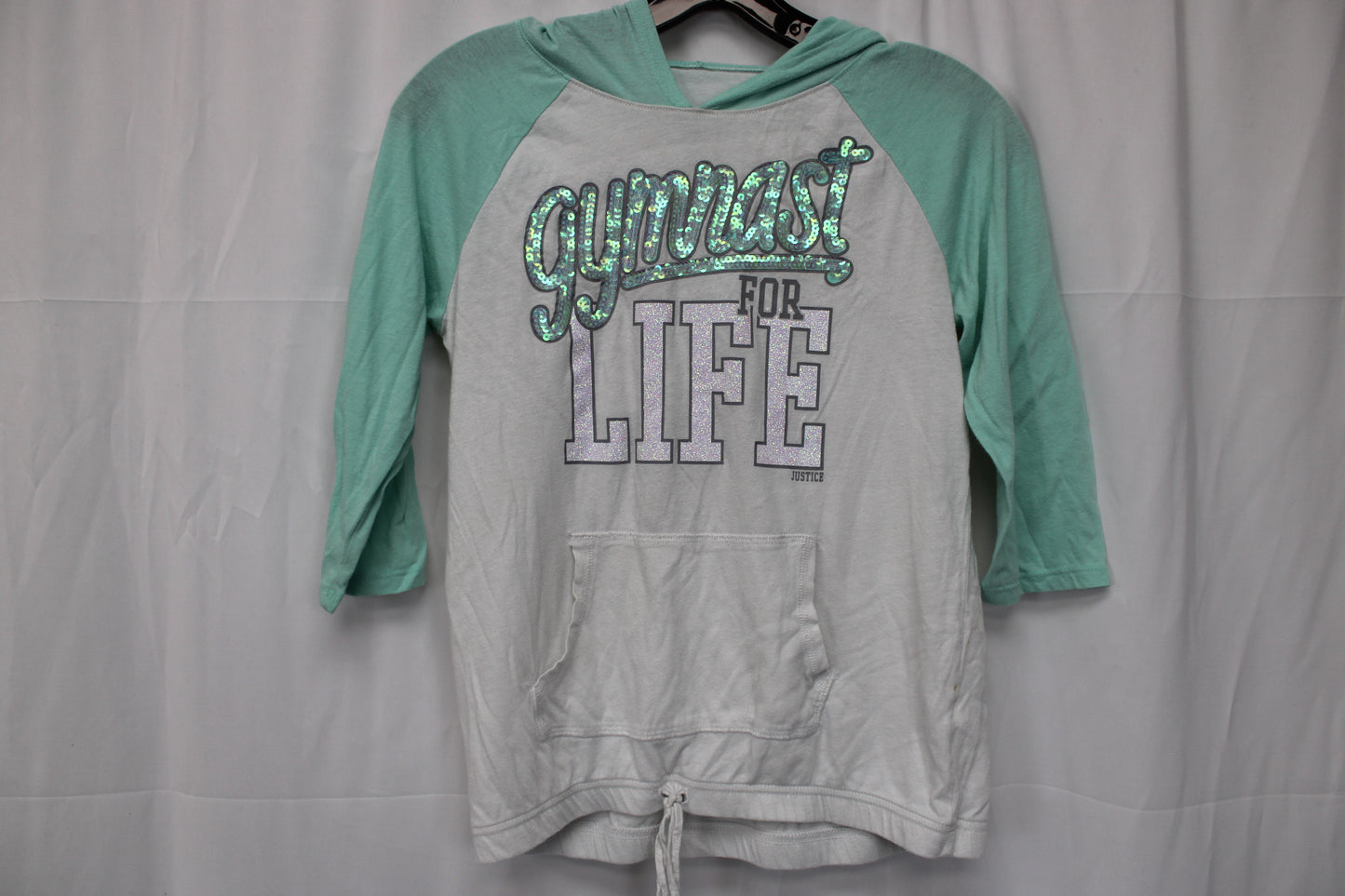 Justice Gymnast For Life Hooded Shirt, Youth L