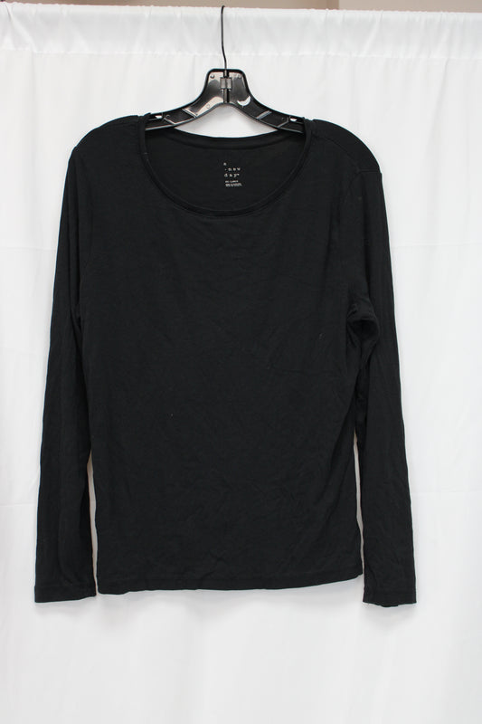 A New Day Long Sleeve Shirt, Black, Women’s L
