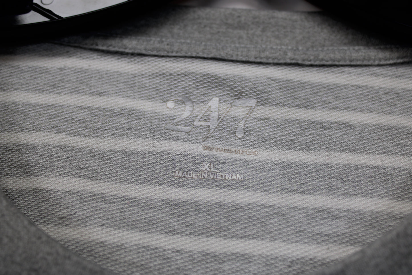 Maurices 24/7 Everyday Striped T-Shirt, Gray/White, Women’s XL