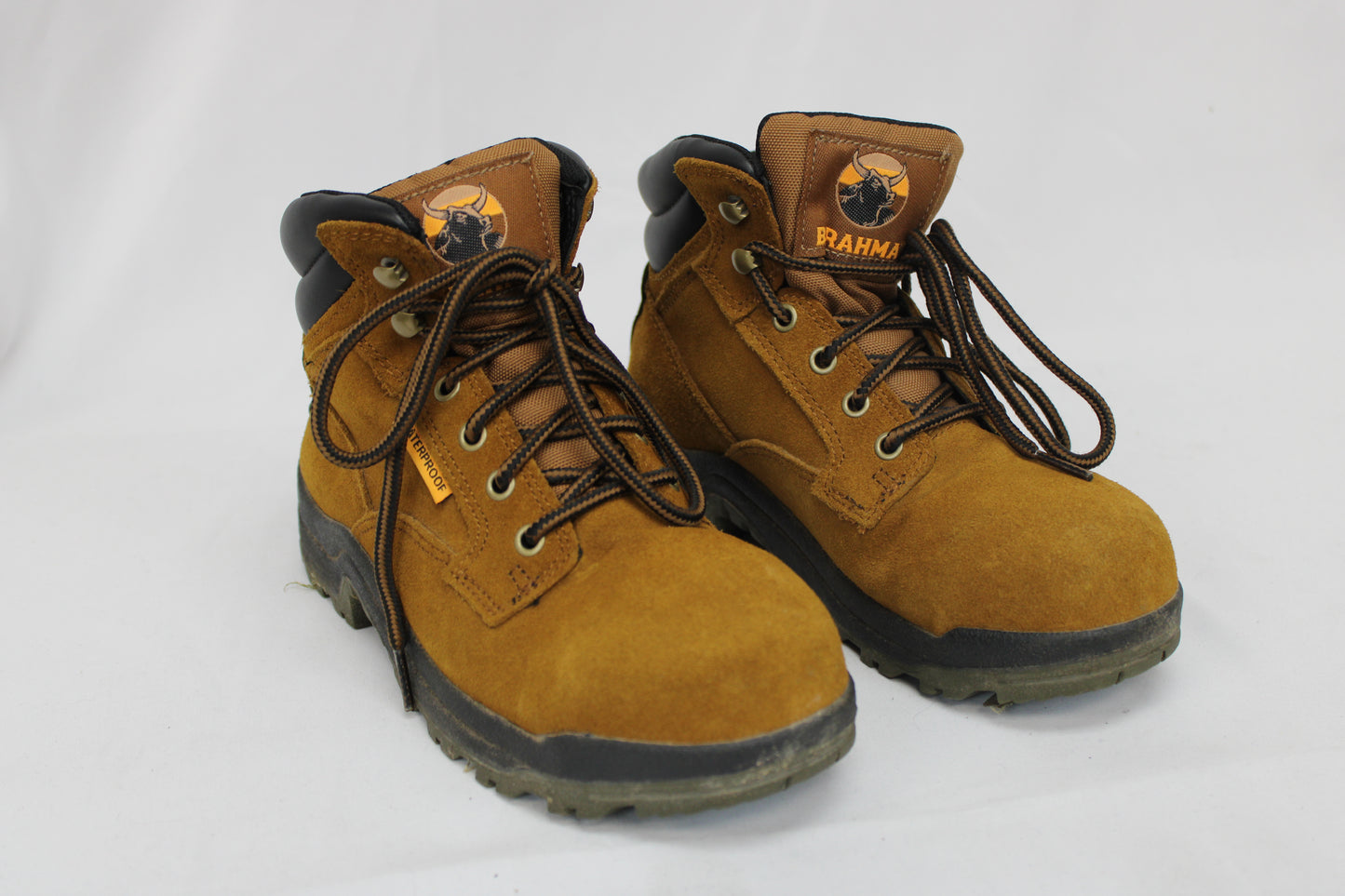 Brahma Leather Up Boots, Brown, Women’s 7