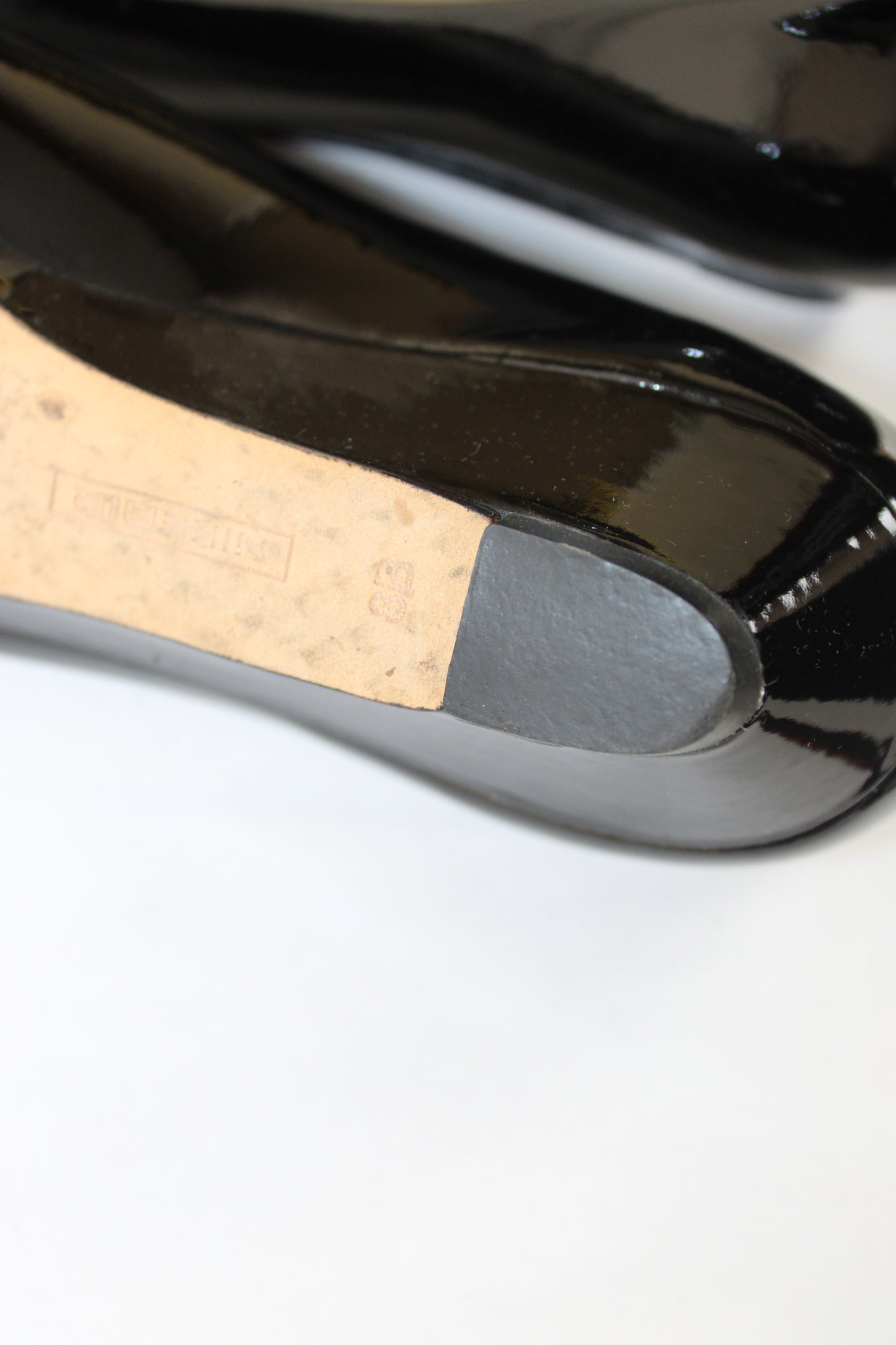 Cole Haan Open Toe Heels, Black, Women’s 8