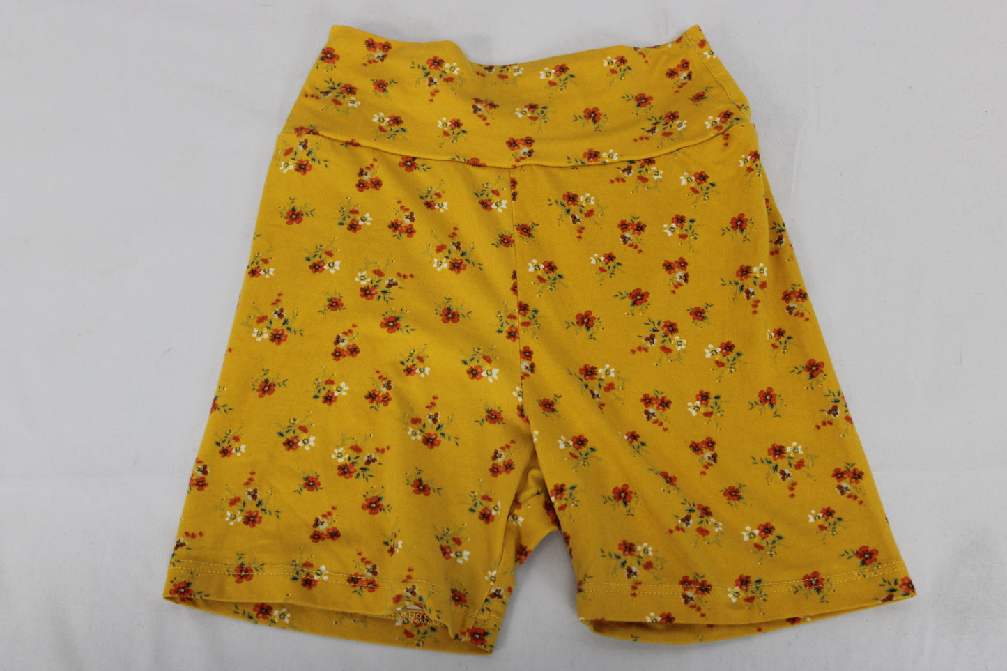 Youth Floral Shorts, Yellow, S