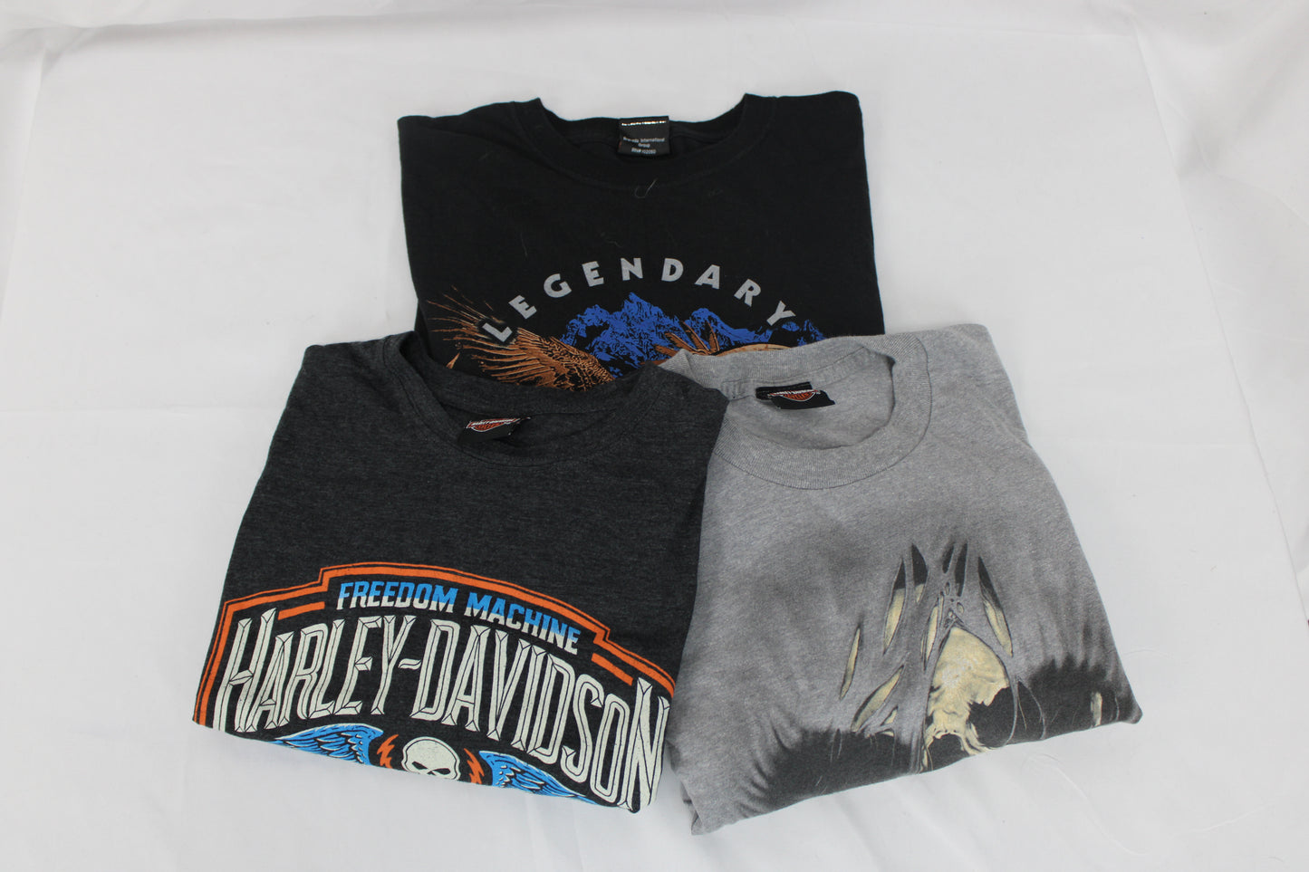 Harley-Davidson Short Sleeve T-Shirt Bundle (3), XL