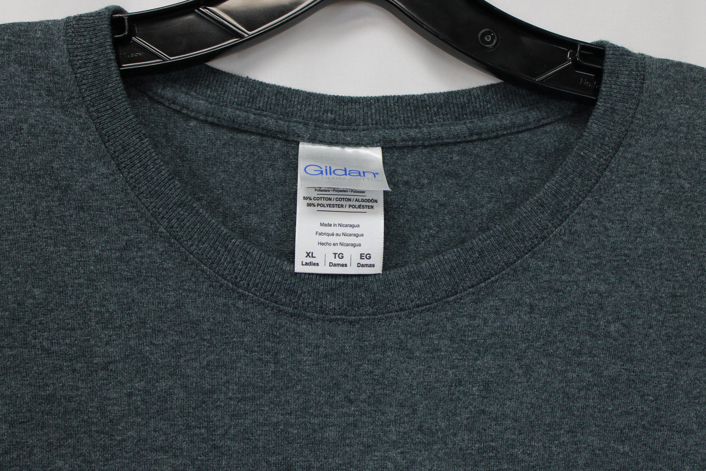 Gildan Love T-Shirt, Gray, Women’s XL