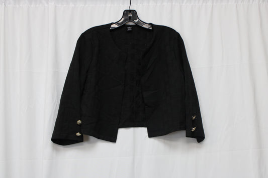 SHIEN Quarter Length Sleeve Jacket, Black, Women’s XL