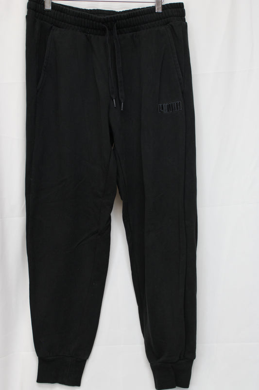 Puma Drawstring Sweatpants, Black, Men’s L