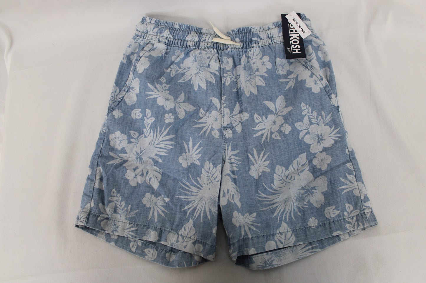 OshKosh Tropical Above the Knee Shorts, Blue, Youth 10