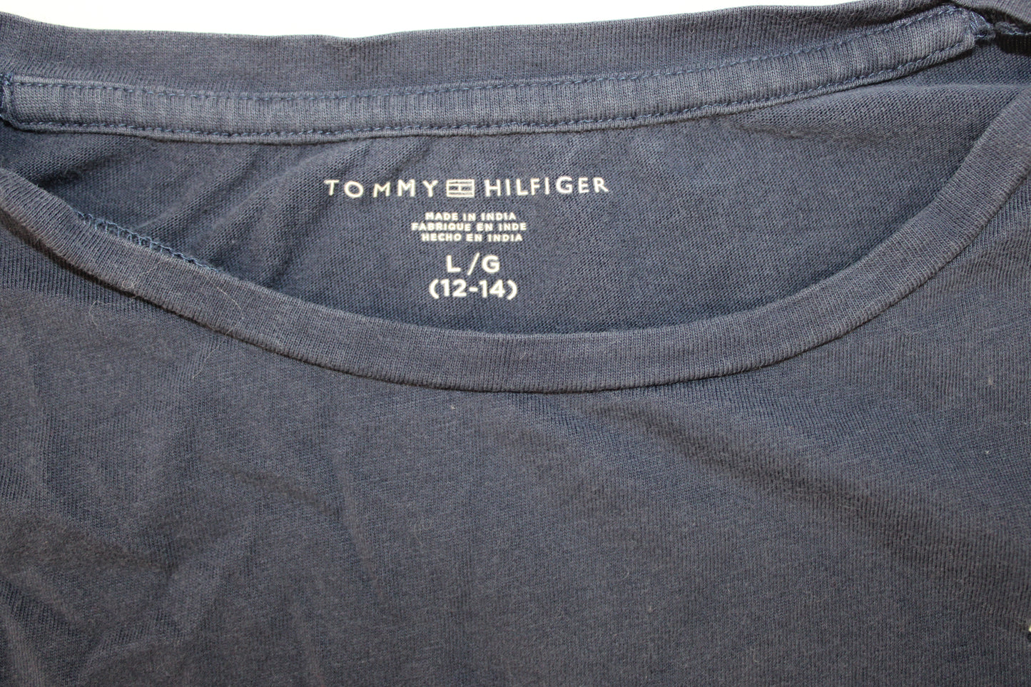 Tommy Hilfiger Short Sleeve T-Shirt, Navy, Youth L