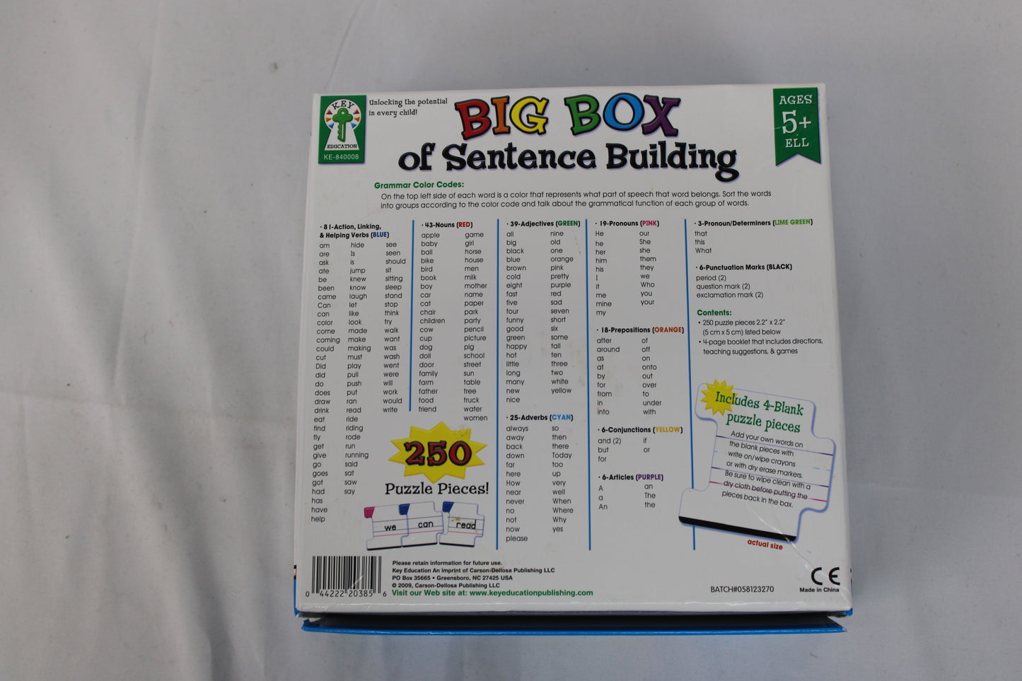 Big Box of Sentence Building Game